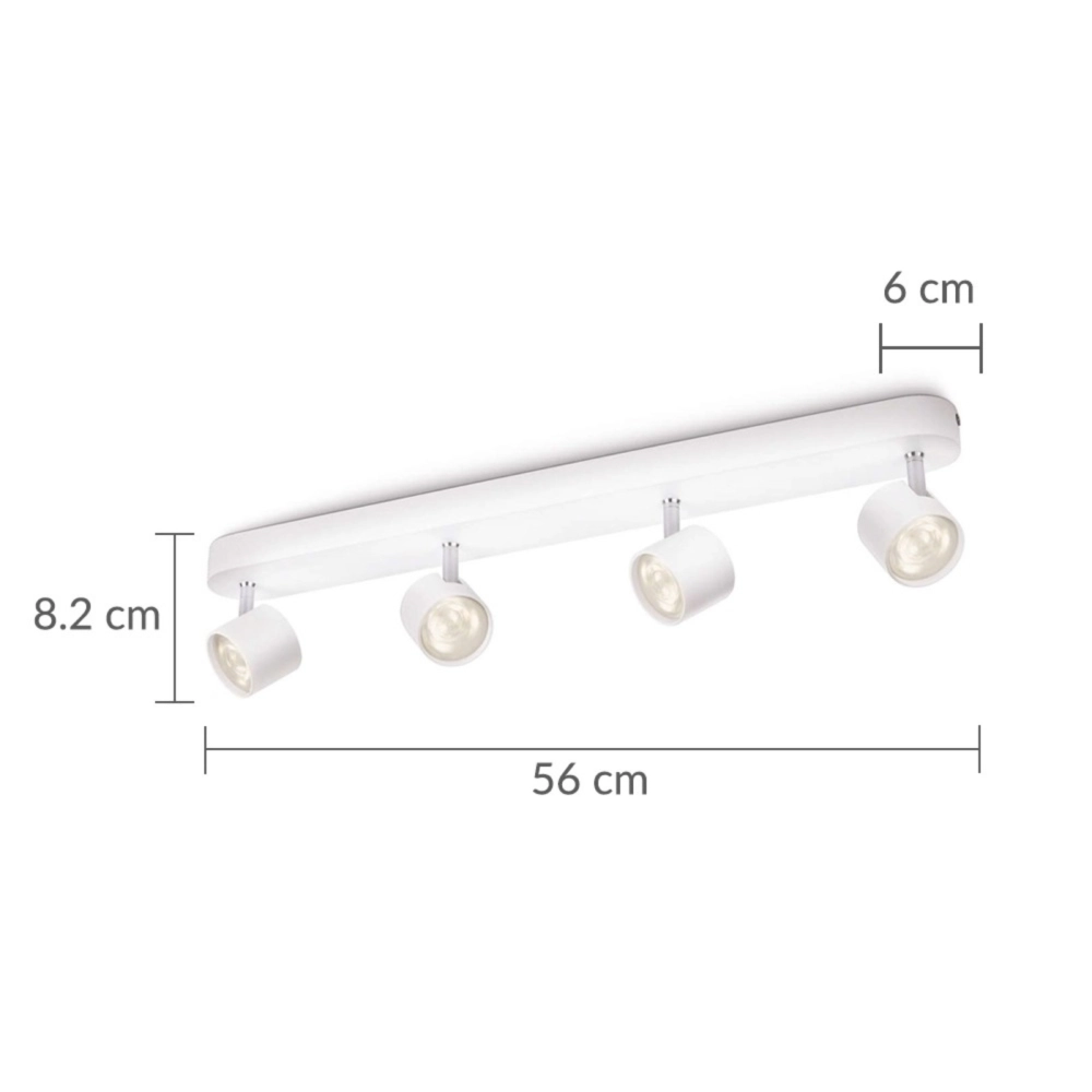 PHILIPS MY LIVING 56244 16W 920LM 2700K WARM WHITE LED CEILING LIGHT 