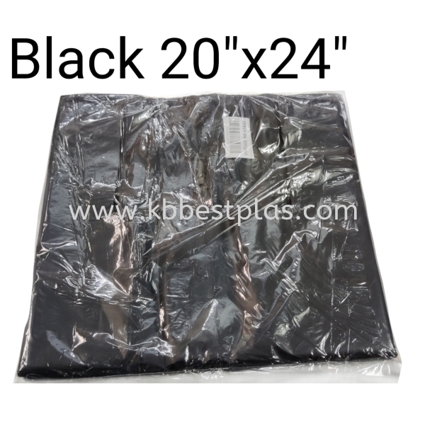 Black 20"x24" Single Bag/PP Hole Bag Plastic Bag Penang, Malaysia, Perak, Kedah, Butterworth, Kepala Batas Supplier, Suppliers, Supply, Supplies | KB BESTPLAS ENTERPRISE (M) SDN BHD