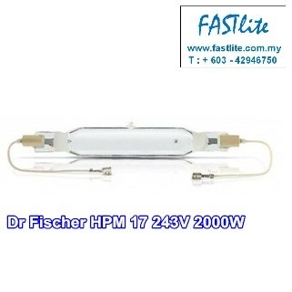Dr Fischer HPM17 243V 2000W Exposure Pinch Seal lamp