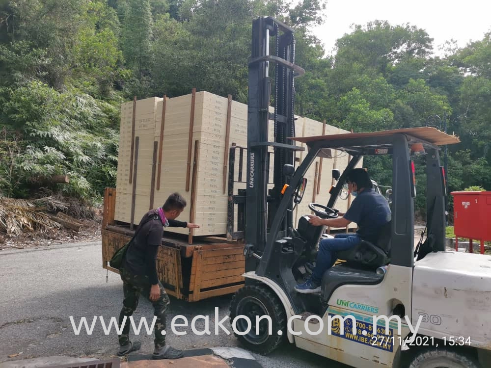 Damai Laut - FRP tank delivery