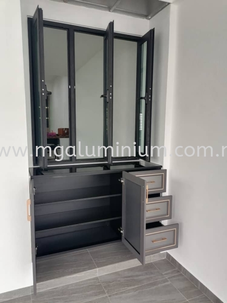 Aluminium Euro style Cabinet Shoes Aluminium Euro Style Cabinet Shoes Johor Bahru (JB), Johor. Design, Installation, Supply | MG Aluminium & Glass Works