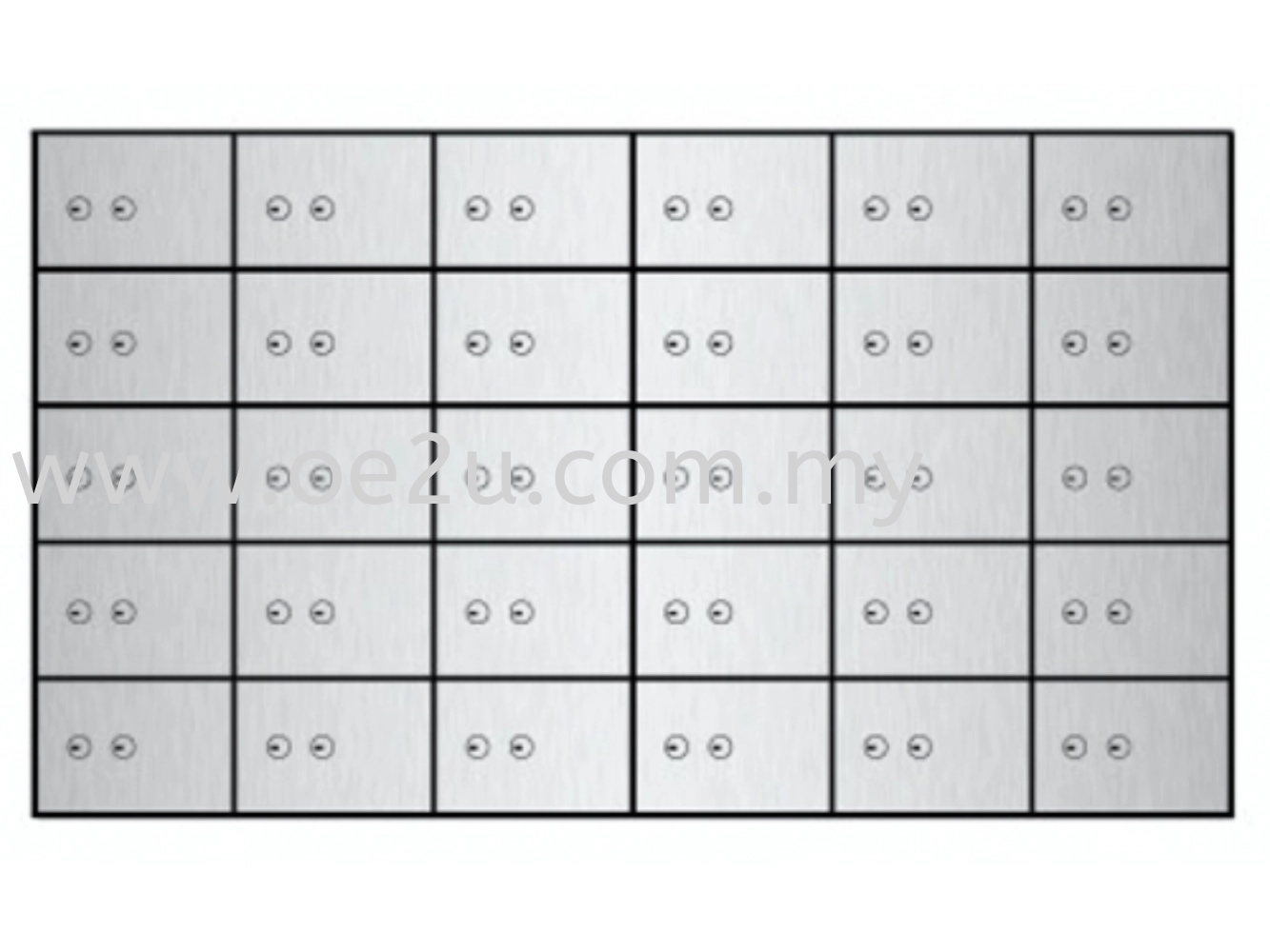 FALCON Safe Deposit Locker - 30 Lockers (FSDL 300405)_160kg