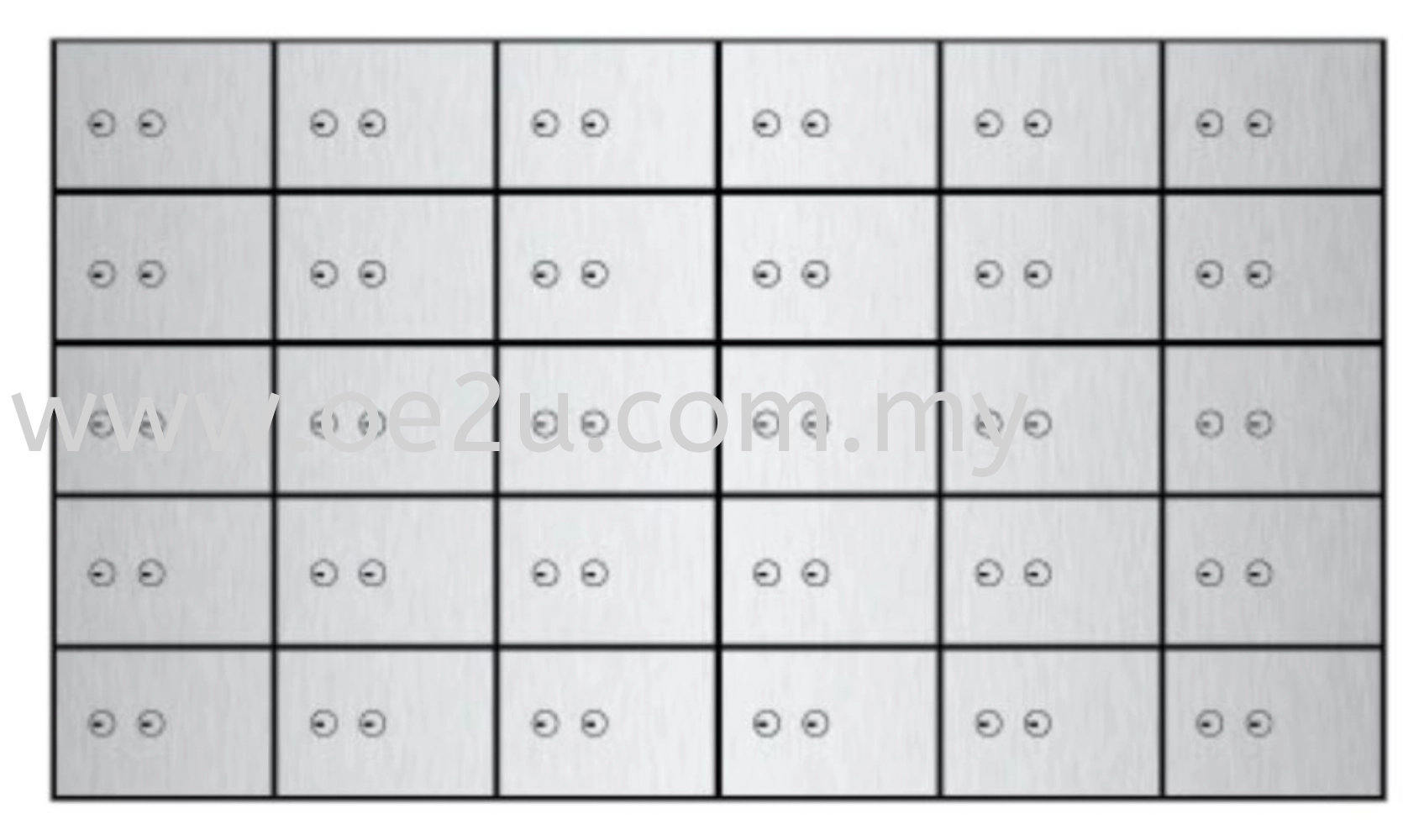 FALCON Safe Deposit Locker - 30 Lockers (FSDL 300405)_160kg