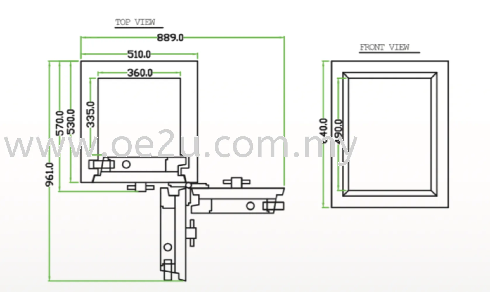 FALCON Euro Safe (ES250 c/w Envelope Slot on Top)_290kg