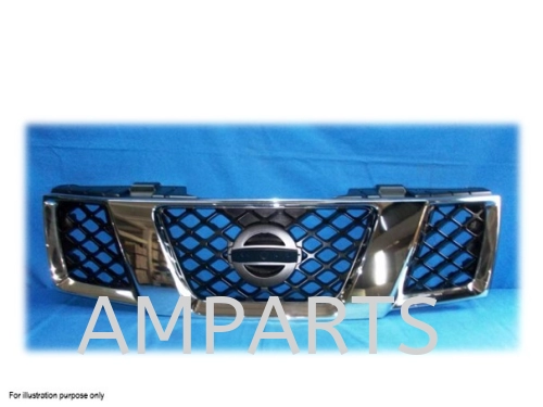 Nissan Navara 2009 4Door Grille (Chrome/Black)