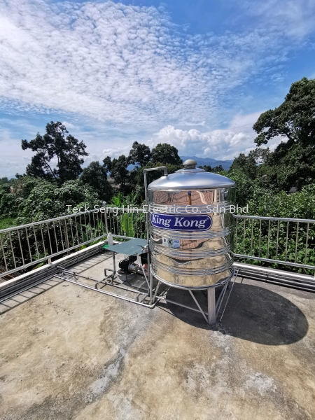 Kuala Kangsar, Perak KING KONG S/STEEL TANK + POTENZA WATER PUMP PACKAGE Perak, Malaysia, Ipoh Supplier, Suppliers, Supply, Supplies | Teck Seng Hin Electric Co. Sdn Bhd