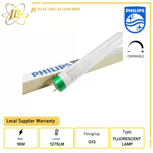 PHILIPS LIFEMAX TLD 18W G13 2PIN 2FEET SUPER80 FLUORESCENT LAMP [827/830/840/865]