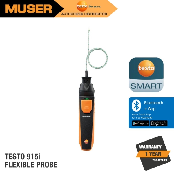 testo 915i Thermometer with Flexible Probe and Smartphone Operation Air Temperature Measurement Temperature Testo Kuala Lumpur (KL), Malaysia, Selangor, Sunway Velocity Supplier, Suppliers, Supply, Supplies | Muser Apac Sdn Bhd