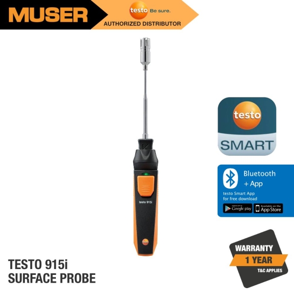 Testo 915i Thermometer with Surface Probe & Smartphone Operation Surface Temperature Measurement Temperature Kuala Lumpur (KL), Malaysia, Selangor Supplier, Suppliers, Supply, Supplies | Muser Apac Sdn Bhd