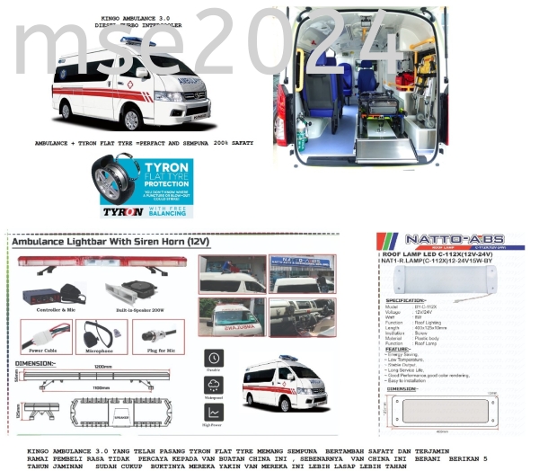 NEW KINGO TYPE A AMBULANCE  3.0L DIESEL TURBO  Type A Ambulans  Kuala Lumpur (KL), Malaysia, Selangor Supplier, Suppliers, Supply, Supplies | Mobile Life Automobil Sdn Bhd