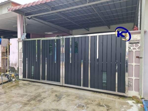 Swing Gate Jalan Melati 3, Taman Selatan Baru, Yong Peng Batu Pahat Johor Main Gate  Johor Bahru (JB), Malaysia, Selangor, Kuala Lumpur (KL) Supplier, Suppliers, Supply, Supplies | Knight Services Enterprise Sdn Bhd