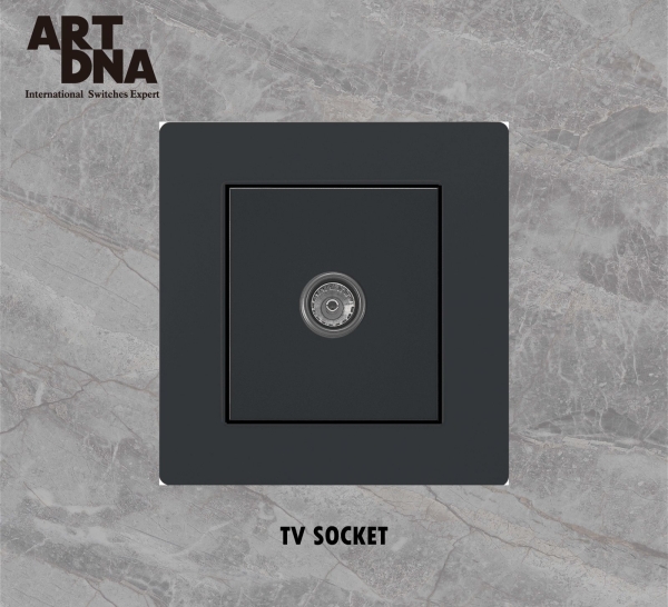 TV SOCKET SWITCHES & SOCKETS A77 MATT BLACK SERIES Johor Bahru (JB), Malaysia, Selangor, Kuala Lumpur (KL) Supplier, Suppliers, Supply, Supplies | Art Dna (M) Sdn Bhd