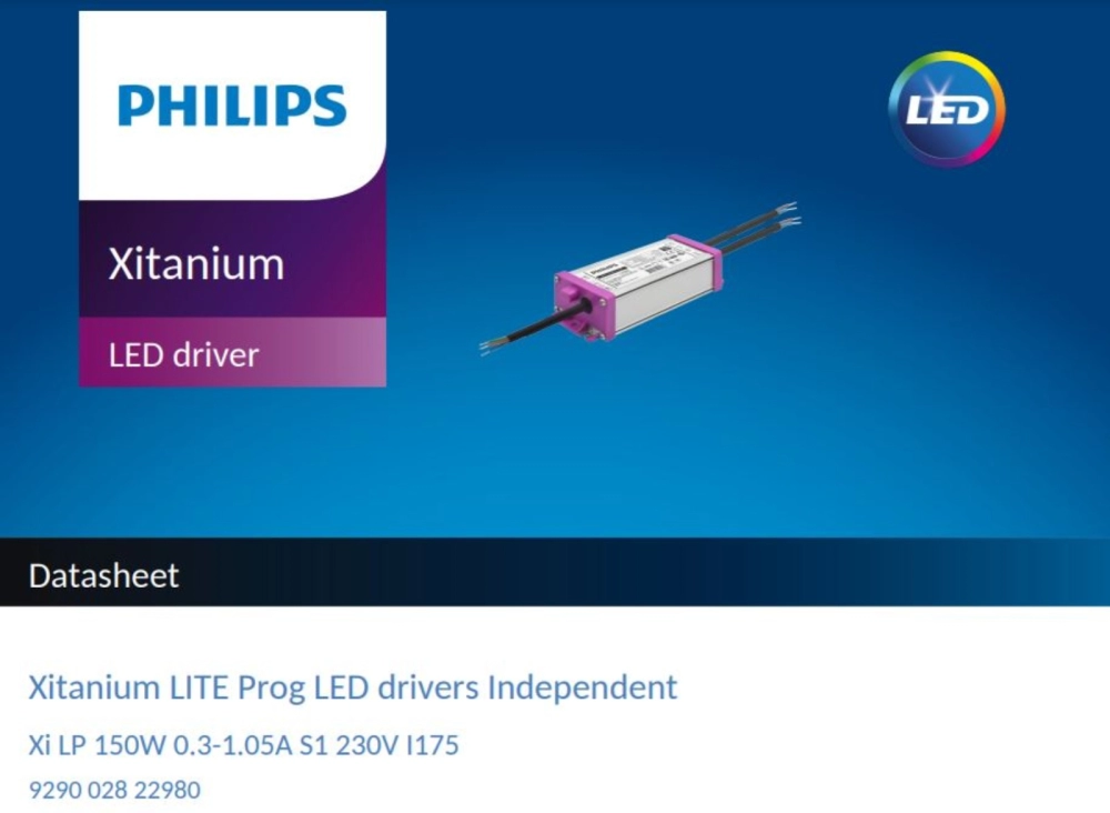  PHILIPS Xi LP 150W 1-10V 0.3-1.05A S1 230V I175 LED DIMMABLE ELECTRONIC BALLAST/DRIVER 