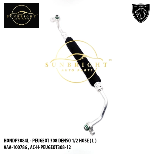 HONDP3084L - PEUGEOT 308 DENSO 1/2 HOSE ( L ) AAA-100786 , AC-H-PEUGEOT308-12