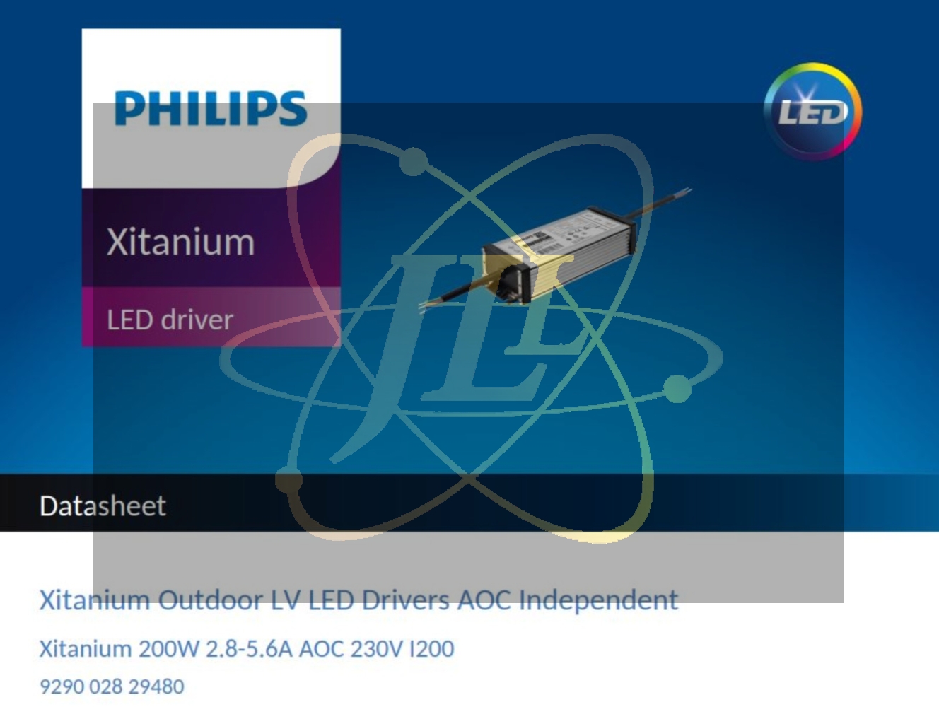 PHILIPS XITANIUM LED ELECTRONIC BALLAST/DRIVER 200W 2.8-5.6A AOC 230V ...
