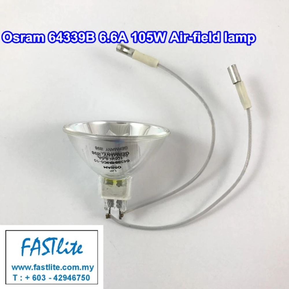 Osram 64339B 6.6A 105W MR16 Shape PK30D-B Air-Field lamp (made in Germany)