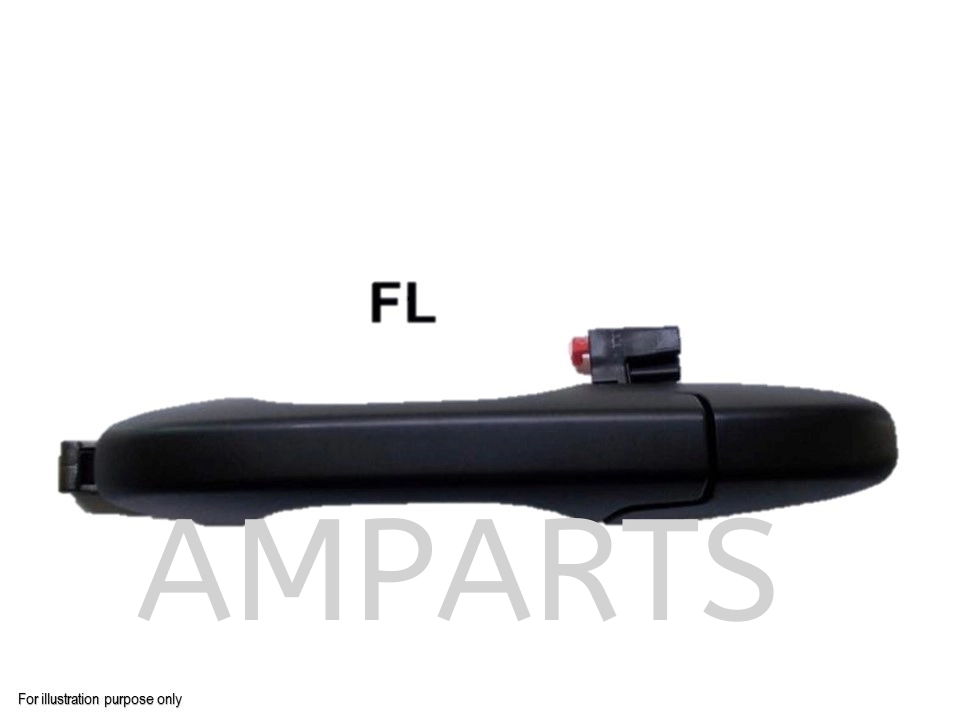 Honda City 2008 Front Door Outer Handle Without Key Hole (Black)