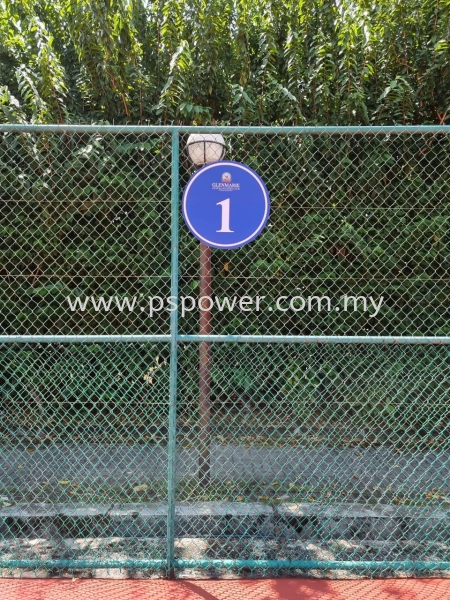 Outdoor Tennis Court Number Sign OUTDOOR SIGNAGE SIGNAGE Selangor, Malaysia, Kuala Lumpur (KL), Puchong Manufacturer, Maker, Supplier, Supply | PS Power Signs Sdn Bhd