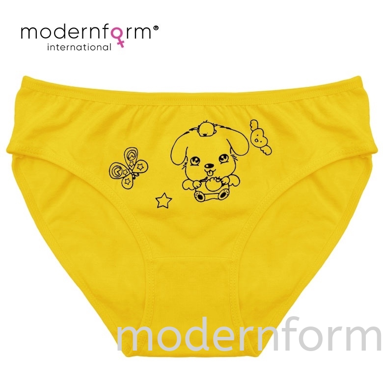 Modernform Panties Free Size Super Best Buy Solid Colour with Cute Cartoon Print Cotton Spandex Colorful Briefs (P0339B)