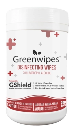 MD-7030-200 - Greenwipes GShield 70% Alcohol Disinfecting Wipes