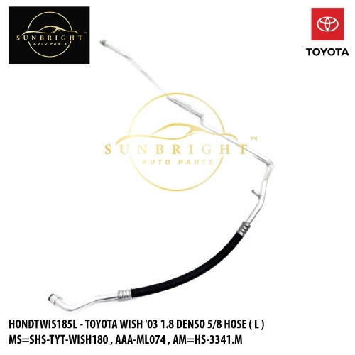 HONDTWIS185L - TOYOTA WISH '03 1.8 DENSO 5/8 HOSE ( L ) MS=SHS-TYT-WISH180 , AAA-ML074 , AM=HS-3341