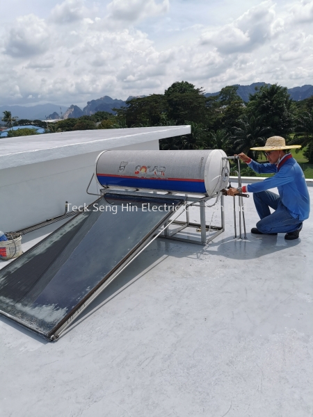 Enclave, Ipoh SERVICE & MAINTENANCE CHECKING LEAKING OF SOLAR STORAGE TANK AND PANELS Perak, Malaysia, Ipoh Supplier, Suppliers, Supply, Supplies | Teck Seng Hin Electric Co. Sdn Bhd