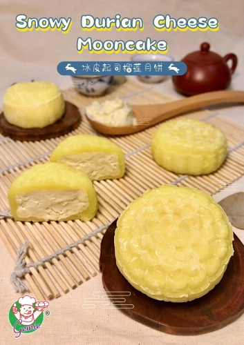 Snowy Durian Cheese Mooncake