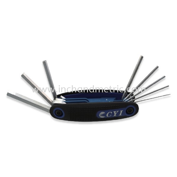 H02415 (8pcs - Metric Folding Set) Hex Key CYI Hand Tools Malaysia, Penang, Selangor, Kuala Lumpur (KL), Johor Bahru (JB), Perak Hardware Store, Furniture Fittings | Inch & Metric Marketing Sdn Bhd