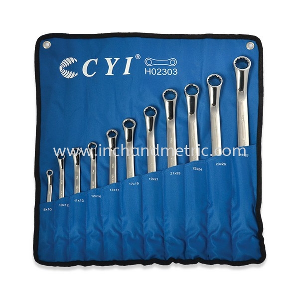 H02303 (Double Bos End Wrench Set_Metric) Wrench CYI Hand Tools Malaysia, Penang, Selangor, Kuala Lumpur (KL), Johor Bahru (JB), Perak Hardware Store, Furniture Fittings | Inch & Metric Marketing Sdn Bhd