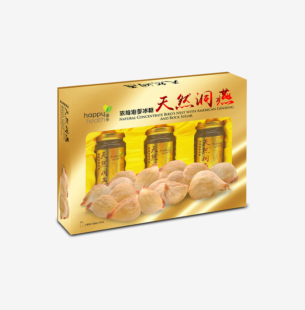 Happy Health Natural Concentrate Bird’s Nest with American Ginseng & Rock Sugar