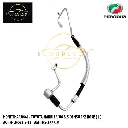 HONDTHAR064L - TOYOTA HARRIER '06 3.5 DENSO 1/2 HOSE ( L ) AC=H-LH063.5-12 , AM=HS-3777.M