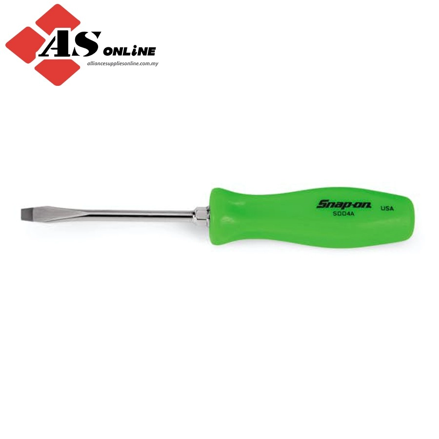 SNAP-ON Flat Tip Screwdriver (Green) / Model: SDD4AG