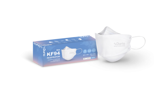 Durio 904 KF94 Respirator (White) - 10pcs 904 KF94 4ply Adult Face Mask Respirator Face Mask Malaysia, Johor Bahru (JB) Manufacturer, Supplier, Supply, Supplies | Durio PPE Sdn Bhd