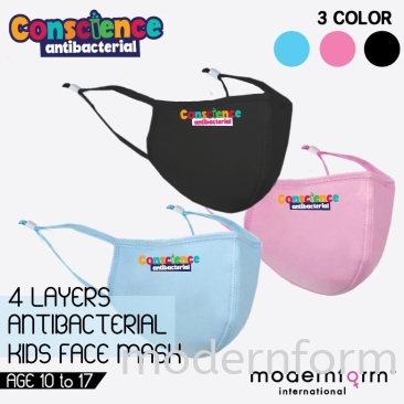 Modernform 4 Layer KIds Face Mask Reuseable & Washable with Antibacterial quality,Water Resist, (P4262K)