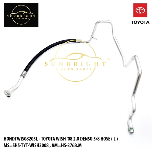 HONDTWIS08205L - TOYOTA WISH '08 2.0 DENSO 5/8 HOSE ( L ) MS=SHS-TYT-WISH2008 , AM=HS-3768.M