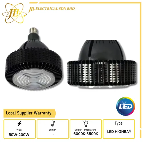 JLUX LED ALUMINIUM HIGH BAY TRUEFORCE E40 130D CRI80 6000K-6500K [50W/100W/150W/200W]