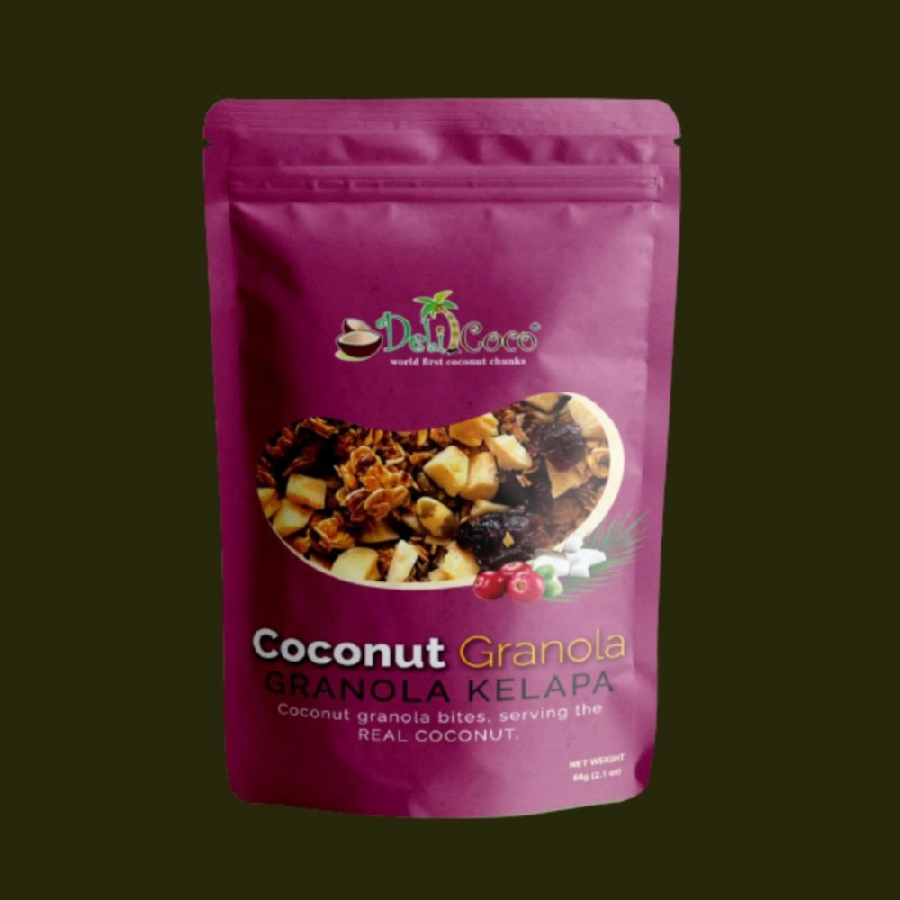 Delicoco Goodness Mix Coconut Granola with Cranberries  (60 grams)