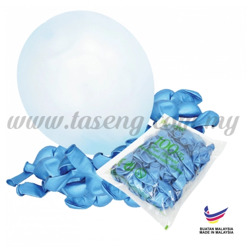 12inch Metallic Balloons - Azure 100pcs (B-MR12-853P)