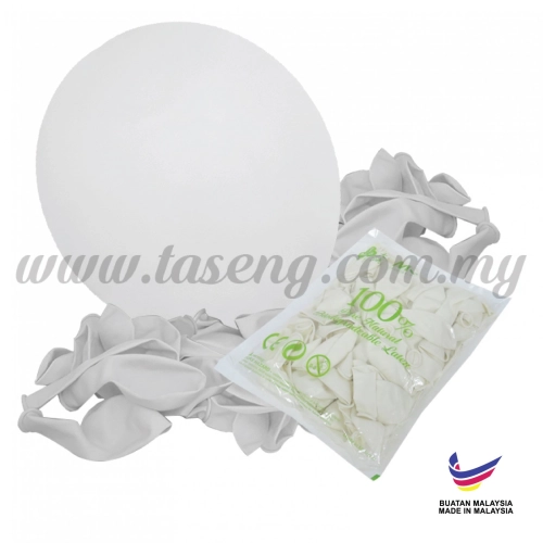 12inch Standard Balloons -White 100pcs (B-SR12-200P)