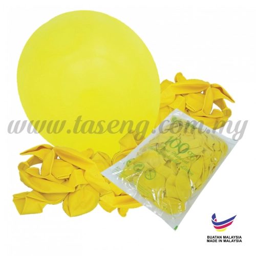 12inch Standard Balloons -Yellow 100pcs (B-SR12-210P)