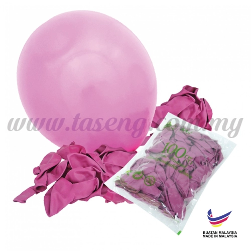 12inch Standard Balloons -Fuchsia 100pcs (B-SR12-435P)