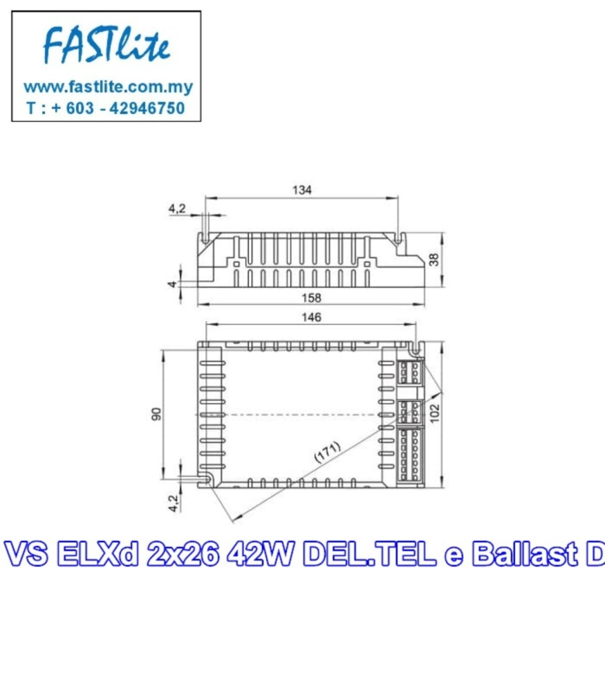 Vossloh Schwabe 2x26-42W TC DEL/TL Dim E Ballast