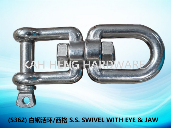 (S362) ׸ֻ/ S.S. SWIVEL WITH EYE & JAW S.S. SWIVEL Selangor, Malaysia, Kuala Lumpur (KL), Klang Supplier, Suppliers, Supply, Supplies | Kah Heng Hardware Sdn Bhd