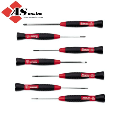 SNAP-ON 7 pc PHILLIPS/ Flat Tip Electronic Miniature Screwdriver Set / Model: SGDE70ESD