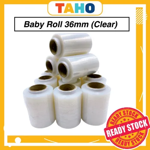 Baby Roll Stretch Film / 100mm Clear / 36mm Core / Packaging / Wrapping