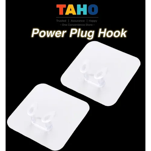 Power Plug Hook / Magic Hook / Holder / Wall Hook / Hanger / Cable Holder / Traceless Hook