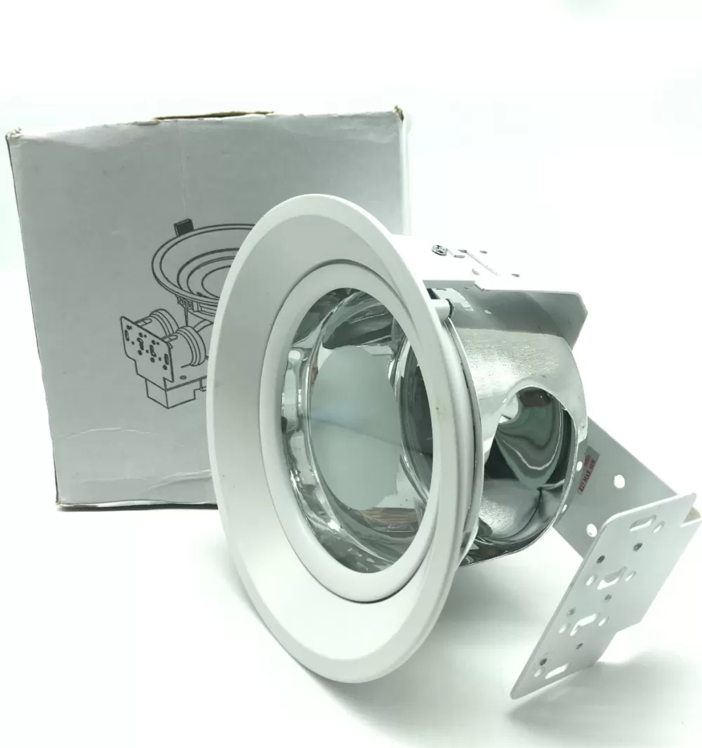 A708 M MWH/2xE27 RECESSED DOWNLIGHT FITTING ONLY