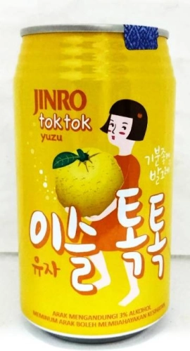 JINRO TOK TOK YUZU (ALC3%) 350ML