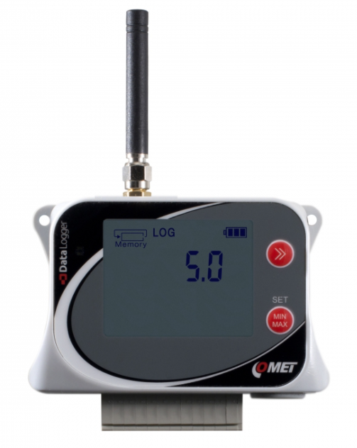 comet u5841m data logger for 3 voltage inputs 0-10v and 1 two-state input, with built-in gsm modem