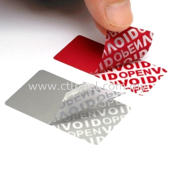 Red Void Sticker Warranty Sticker Melaka, Malaysia, Ayer Keroh Supplier, Suppliers, Supply, Supplies | CT Label Enterprise Sdn Bhd